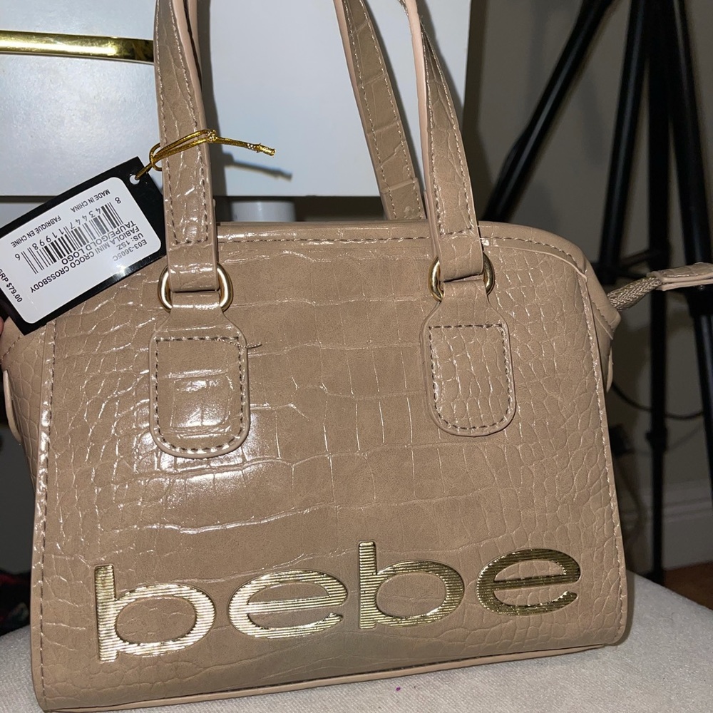 Tan BEBE Mini Purse